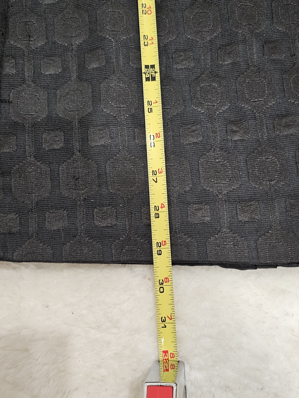 Sisley Black Geometric Jacquard Hooded Belted Coat Wrap XL-XXL - Picture 15 of 15